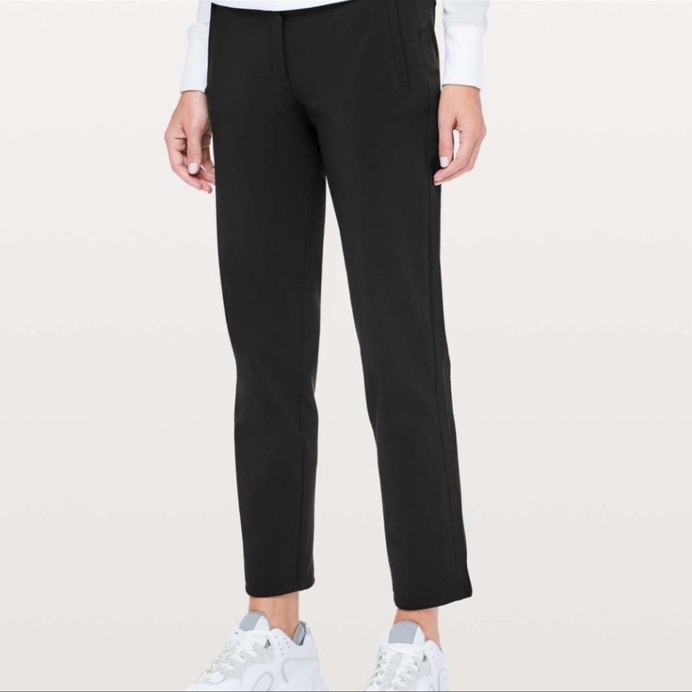 Lululemon Size 8 black On the Move Pant Black W5BGZS